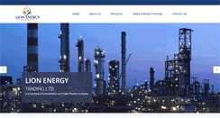 Desktop Screenshot of lionenergytrading.com